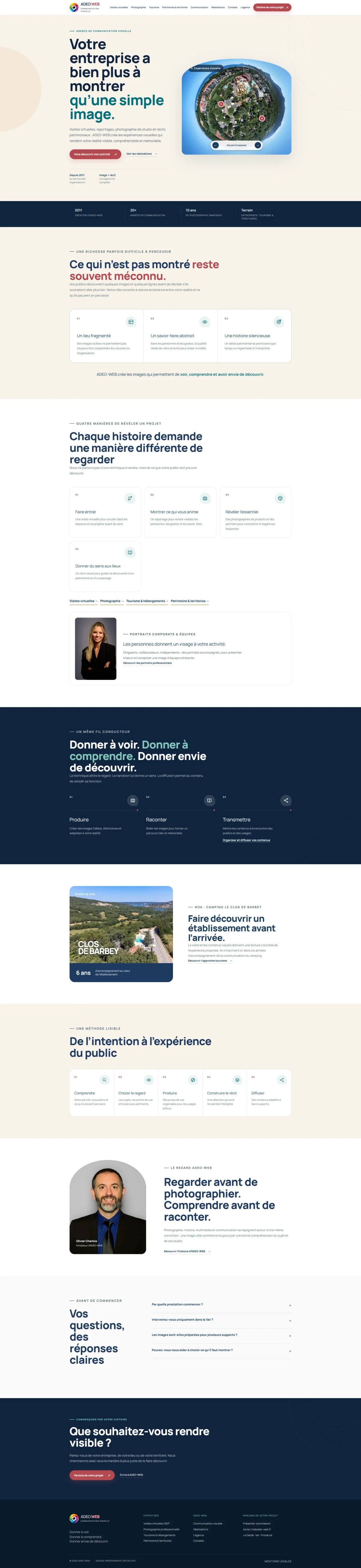 ADEO-WEB, site de communication visuelle