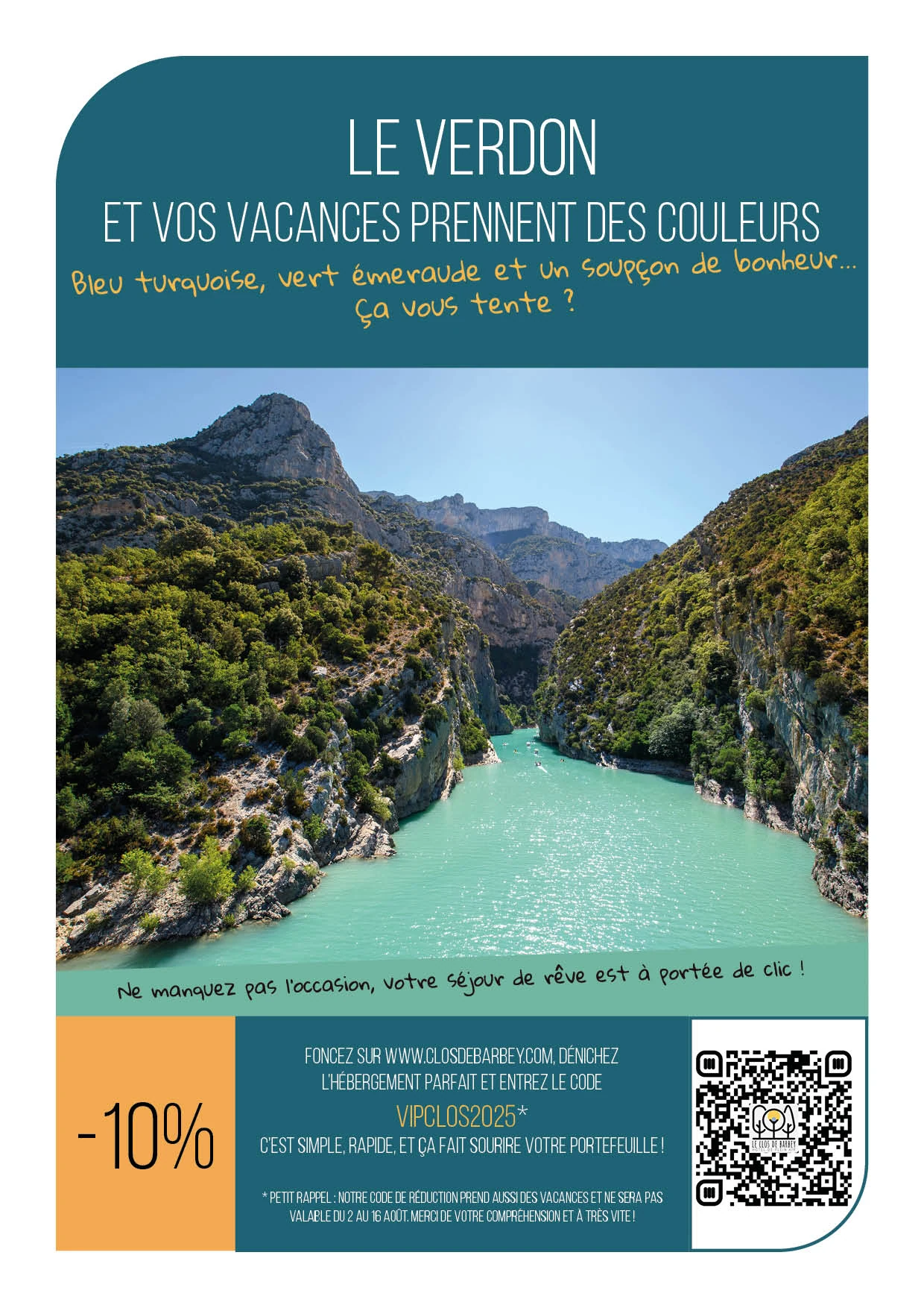 Une offre de séjour dans le Verdon